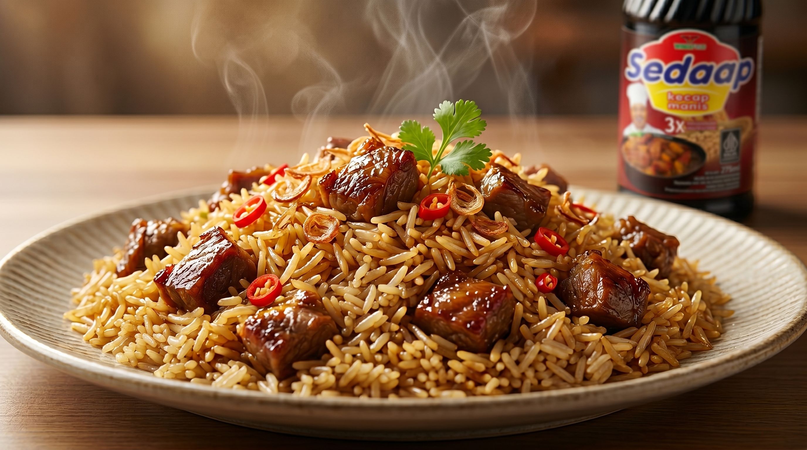 nasi goreng kari kambing