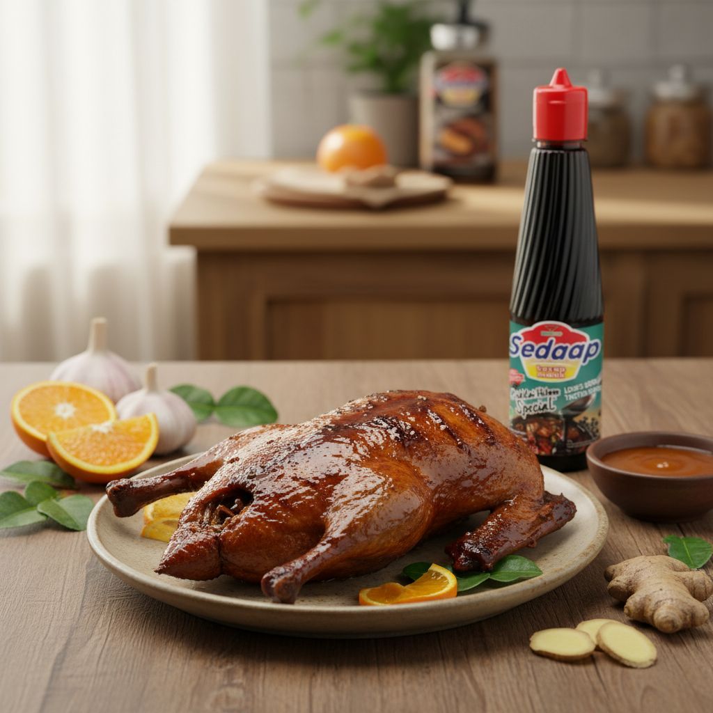 resep bebek panggang saus jeruk